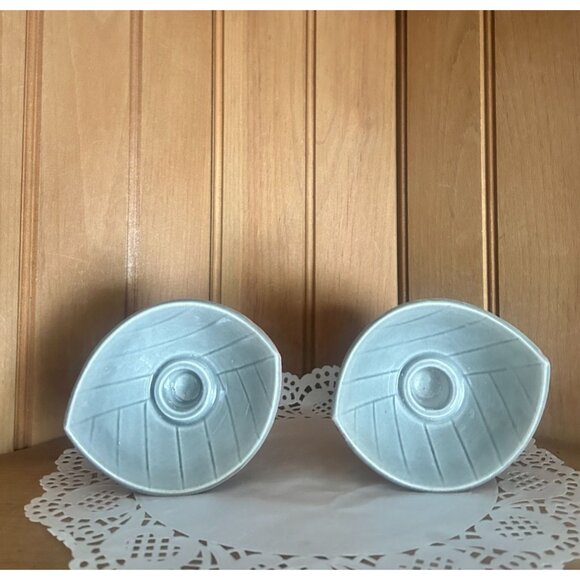 Vintage Swedish Carl Harry Stalhane Rorstrand Burgundy Ceramic Mid Century Pair - Picture 4 of 6